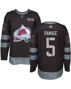 Avalanche #5 Rob Ramage Black 1917-2017 100th Anniversary Stitched NHL Jersey