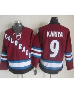 Avalanche #9 Paul Kariya Red CCM Throwback Stitched NHL Jersey
