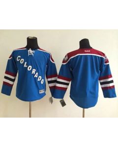 Avalanche Blank Blue Stitched Youth NHL Jersey