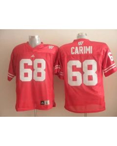 Badgers #68 Gabe Carimi Red Stitched NCAA Jersey