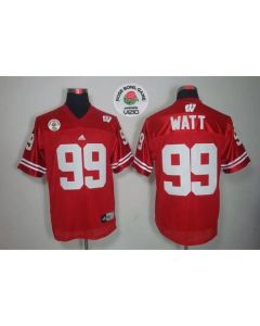 Badgers #99 J.J. Watt Red Rose Bowl Game Stitched NCAA Jersey