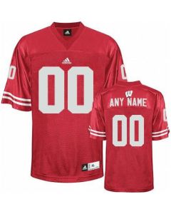 Badgers Personalized Authentic Red NCAA Jersey