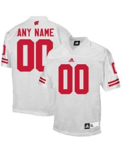 Badgers Personalized Authentic White NCAA Jersey