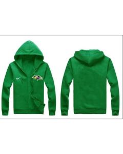 Baltimore Ravens Authentic Logo Hoodie Green