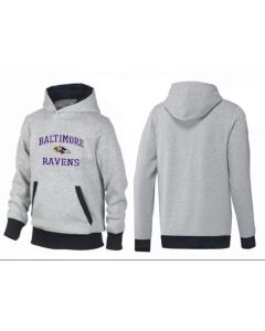 Baltimore Ravens Heart & Soul Pullover Hoodie Grey & Black