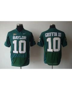 Bears #10 Robert Griffin III Green Stitched NCAA Jersey