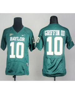 Bears #10 Robert Griffin III Green Stitched Youth NCAA Jersey