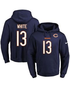 Bears #13 Kevin White Navy Blue Name & Number Pullover NFL Hoodie