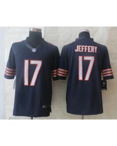Bears #17 Alshon Jeffery Navy Blue Team Color Men's Stitched NFL Limited Jersey
