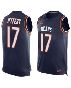 Bears #17 Alshon Jeffery Navy Blue Team Color Men's Stitched NFL Limited Tank Top Jersey