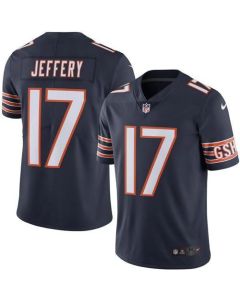 Bears #17 Alshon Jeffery Navy Blue Youth Stitched NFL Limited Rush Jersey