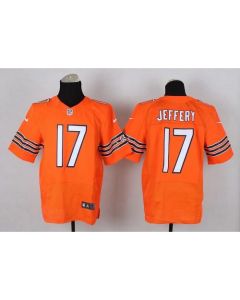 Bears #17 Alshon Jeffery Orange Alternate Men's Stitched NFL Elite Jersey
