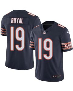 Bears #19 Eddie Royal Navy Blue Men's Stitched NFL Limited Rush Jersey