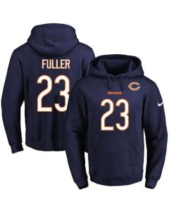 Bears #23 Kyle Fuller Navy Blue Name & Number Pullover NFL Hoodie