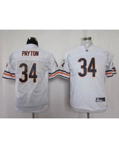 Bears #34 Walter Payton White Stitched Youth NFL Jersey