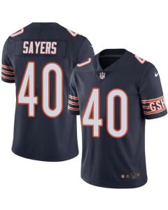 Bears #40 Gale Sayers Navy Blue Men's Stitched NFL Limited Rush Jersey