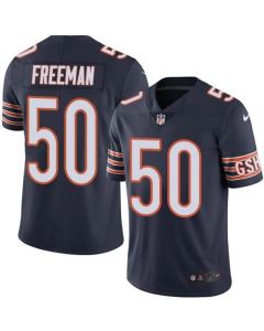 Bears #50 Jerrell Freeman Navy Blue Men's Stitched NFL Limited Rush Jersey