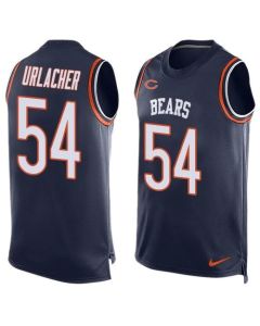 Bears #54 Brian Urlacher Navy Blue Team Color Men's Stitched NFL Limited Tank Top Jersey
