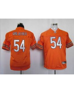 Bears #54 Brian Urlacher Orange Stitched Youth NFL Jersey