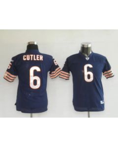Bears #6 Jay Cutler Blue Stitched Youth NFL Jersey