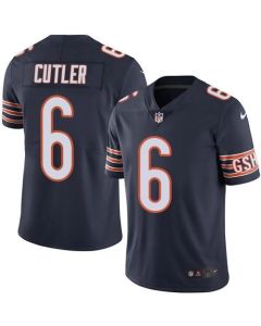 Bears #6 Jay Cutler Navy Blue Men's Stitched NFL Limited Rush Jersey