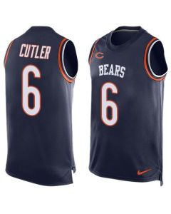 Bears #6 Jay Cutler Navy Blue Team Color Men's Stitched NFL Limited Tank Top Jersey