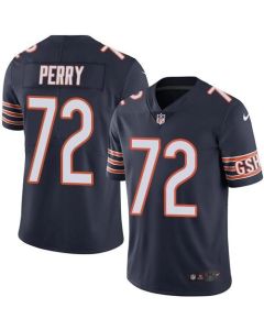 Bears #72 William Perry Navy Blue Men's Stitched NFL Limited Rush Jersey
