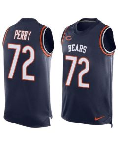 Bears #72 William Perry Navy Blue Team Color Men's Stitched NFL Limited Tank Top Jersey