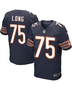 Bears #75 Kyle Long Navy Blue Team Color Men's Stitched NFL Elite Jersey