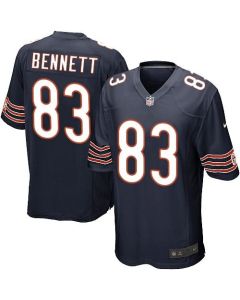Bears #83 Martellus Bennett Navy Blue Team Color Youth Stitched NFL Elite Jersey