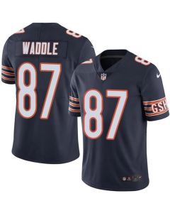 Bears #87 Tom Waddle Navy Blue Men's Stitched NFL Limited Rush Jersey