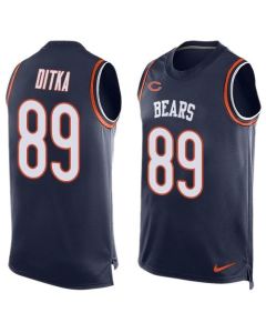 Bears #89 Mike Ditka Navy Blue Team Color Men's Stitched NFL Limited Tank Top Jersey