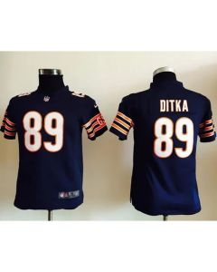 Bears #89 Mike Ditka Navy Blue Team Color Youth Stitched NFL Elite Jersey