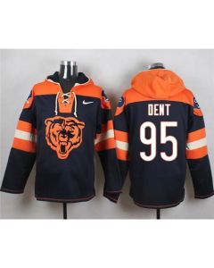 Bears #95 Richard Dent Navy Blue Player Pullover NFL Hoodie