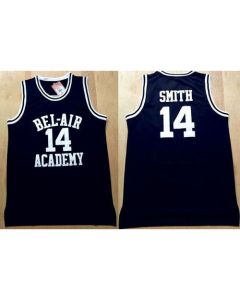 Bel-Air Academy #14 Smith Black Stitched Basketball Jersey