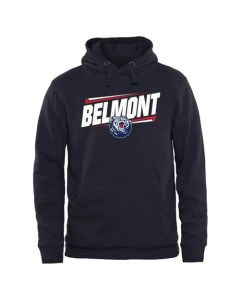Belmont Bruins Double Bar Pullover Hoodie Navy