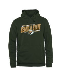 Bemidji State Beavers Double Bar Pullover Hoodie Green