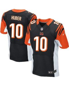 Bengals #10 Kevin Huber Black Team Color Men's Stitched NFL Elite Jersey