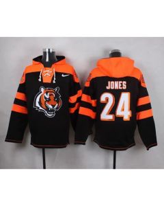 Bengals #24 Adam Jones Black Player Pullover NFL Hoodie