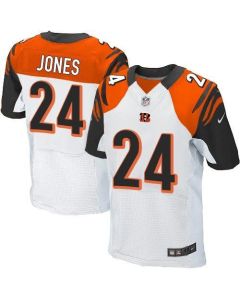 Bengals #24 Adam Jones White Men's Stitched NFL Elite Jersey
