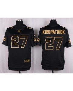 Bengals #27 Dre Kirkpatrick Black Men's Stitched NFL Elite Pro Line Gold Collection Jersey