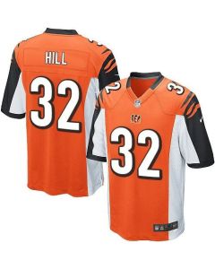 Bengals #32 Jeremy Hill Orange Alternate Youth Stitched NFL Elite Jersey