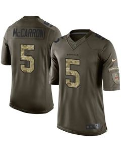 Bengals #5 AJ McCarron Green Men's Stitched NFL Limited Salute to Service Jersey