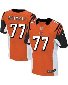 Bengals #77 Andrew Whitworth Orange Alternate Men's Stitched NFL Elite Jersey