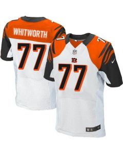 Bengals #77 Andrew Whitworth White Men's Stitched NFL Elite Jersey