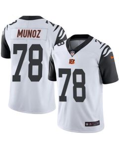 Bengals #78 Anthony Munoz White Men's Stitched NFL Limited Rush Jersey
