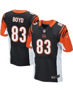 Bengals #83 Tyler Boyd Black Team Color Men's Stitched NFL Elite Jersey