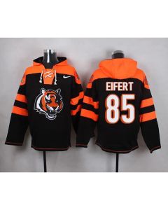 Bengals #85 Tyler Eifert Black Player Pullover NFL Hoodie