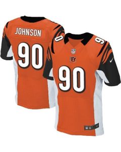 Bengals #90 Michael Johnson Orange Alternate Men's Stitched NFL Elite Jersey