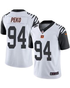 Bengals #94 Domata Peko White Men's Stitched NFL Limited Rush Jersey